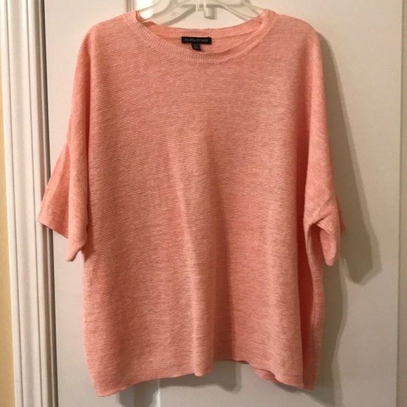 Eileen Fisher Organic Linen Knit Top SZ M - Picture 2 of 7